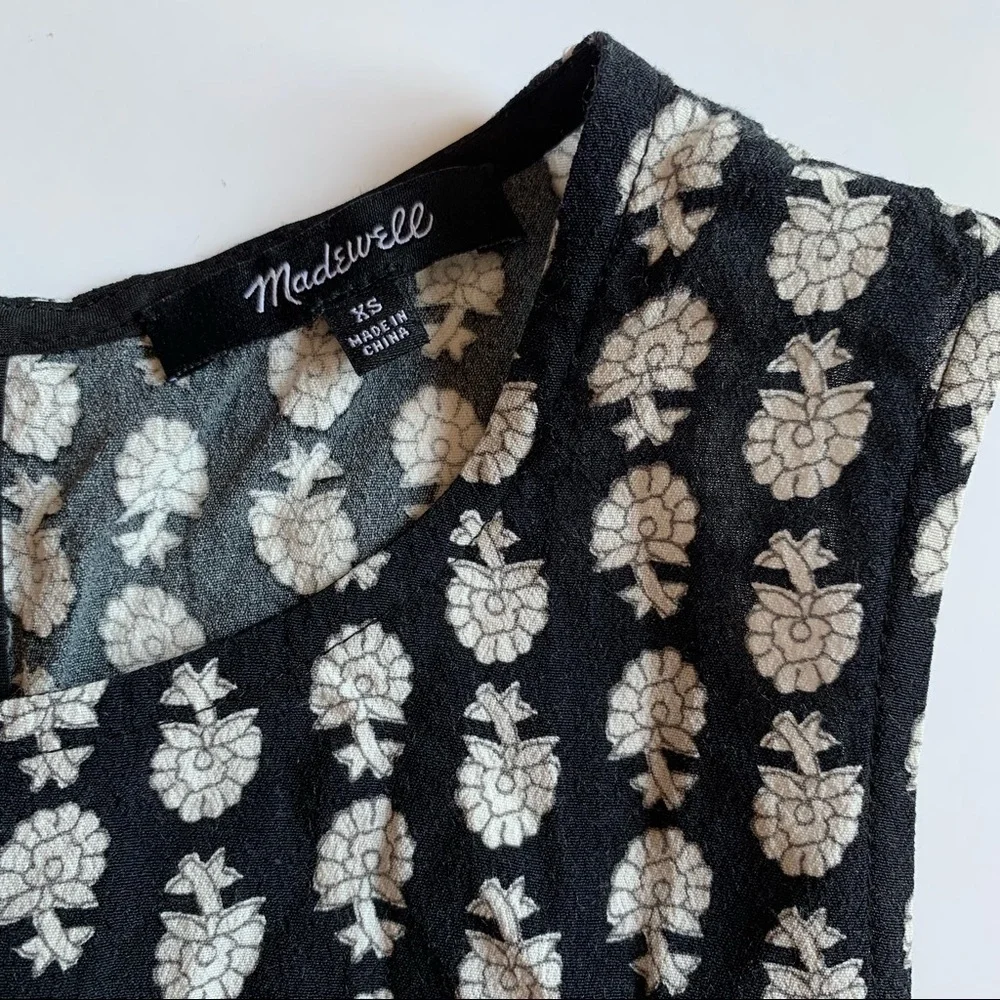 Madewell Ruffle Tank Top in Bloomstamp Size XS - Picture 6 of 12